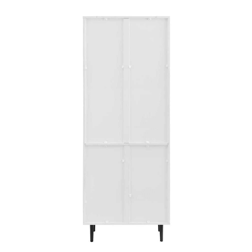 3 Shelf Bookcase Hutch White O3317
