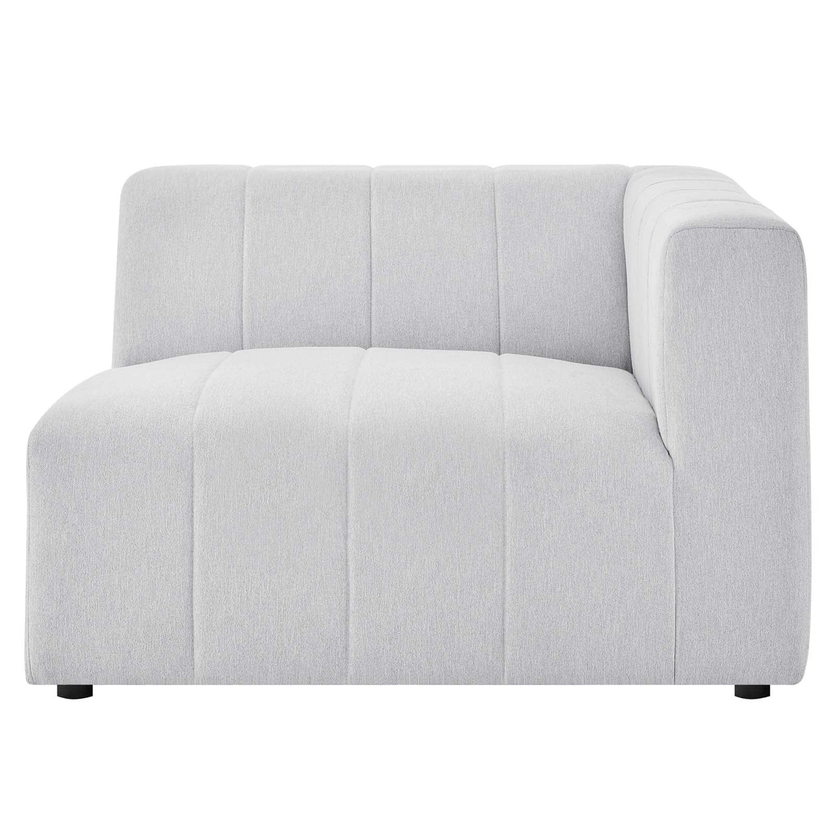Ivory White Fabric Corner Chair I94493