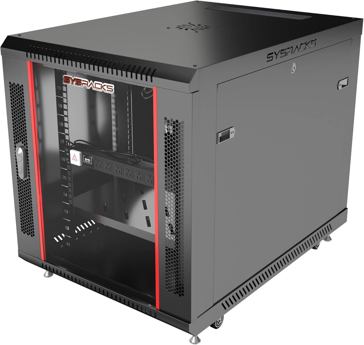 12 U 35 Inch Deep Locking Server Rack Cabinet C45366