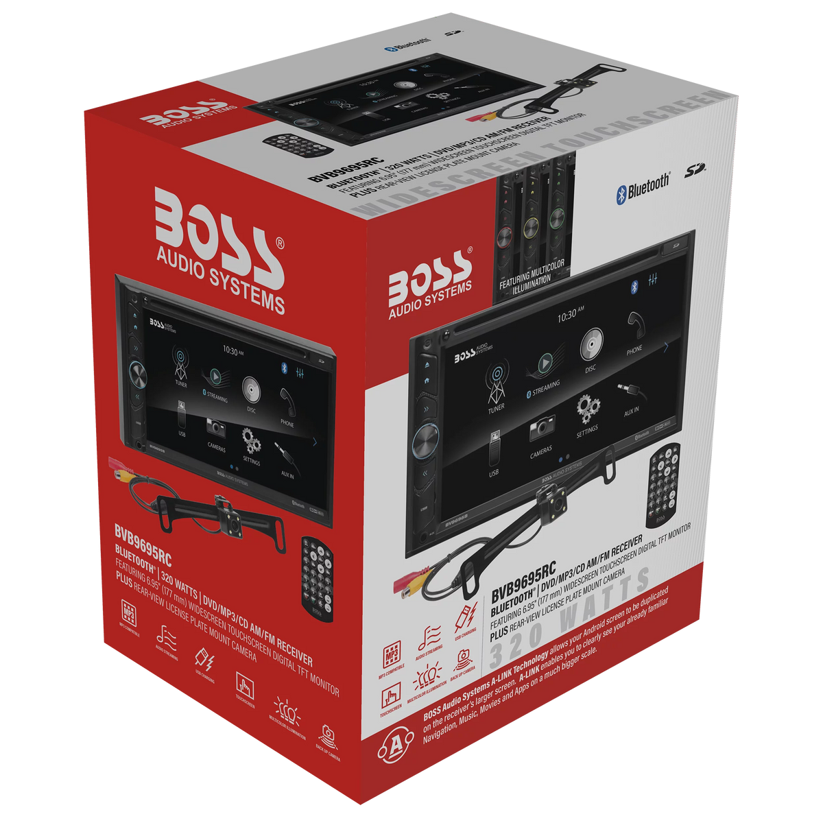 6.95 Inch Double Din Bluetooth Touchscreen Car Stereo K917