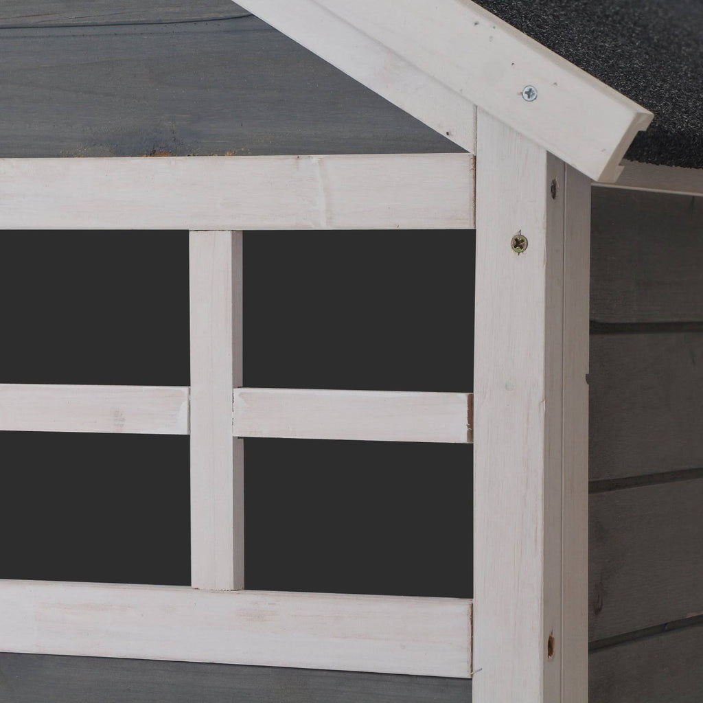 Outdoor Wooden Rabbit Hutch with Run F155308