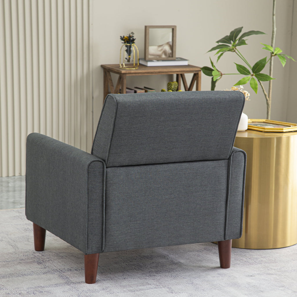 Single Sofa Chair with Four Wooden Legs B77460