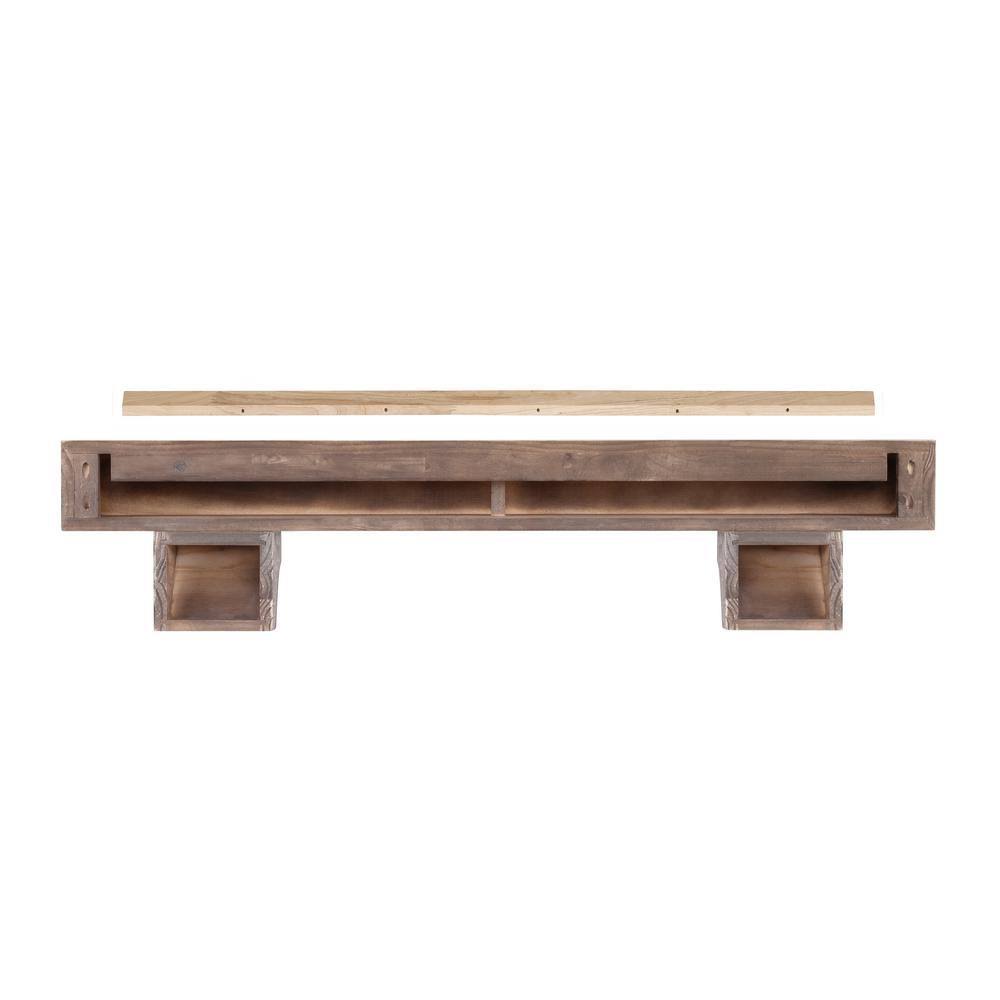 72x22 Farmhouse Mantel Shelf W85165