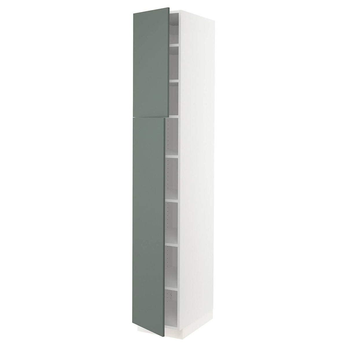 White High Cabinet with Shelves and 2 Doors V54249