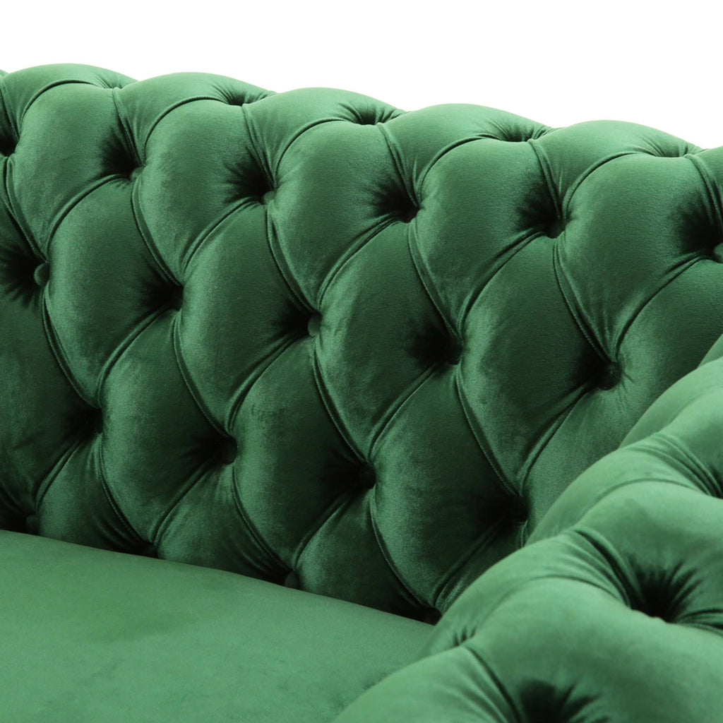 Dark Gray Velvet Club Chair B97461