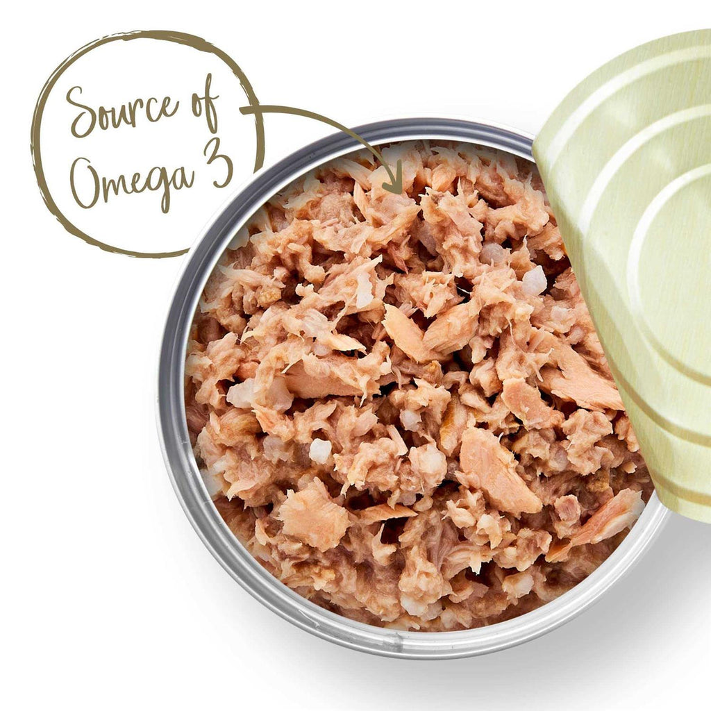 Natural Wet Kitten Food Tuna Fillet with Salmon in Broth V137485