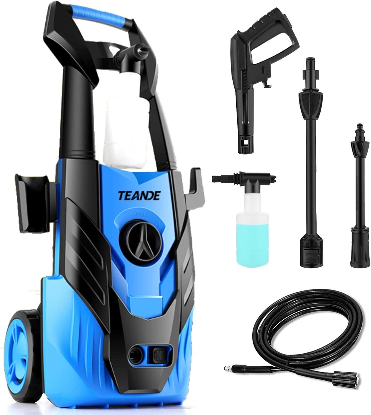 Portable Electric Pressure Washer with Adjustable Spray Nozzle U75299