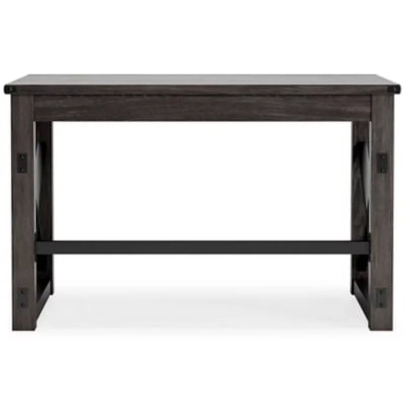 Dark Gray Rustic Farmhouse Home Office Desk A561