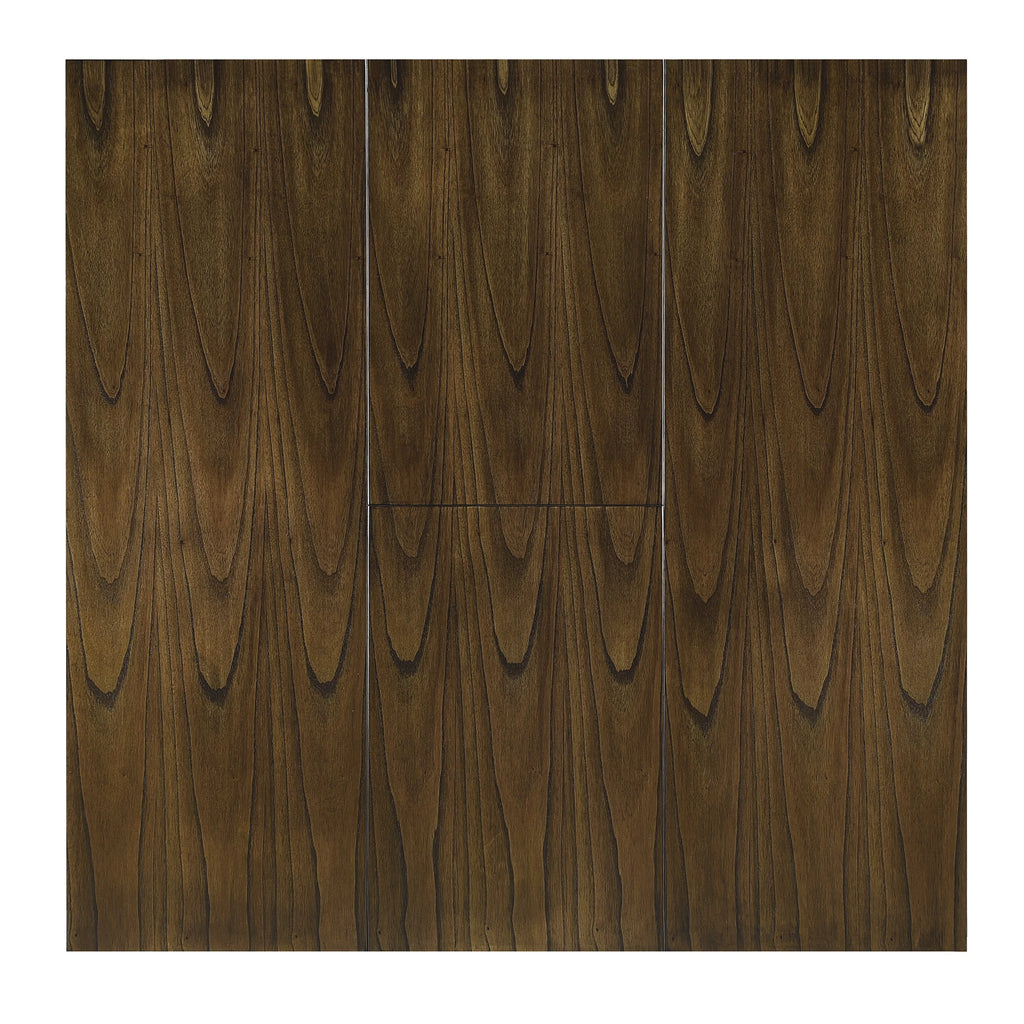 Brown Finish Wood Dining Table with Display Shelf Z2899