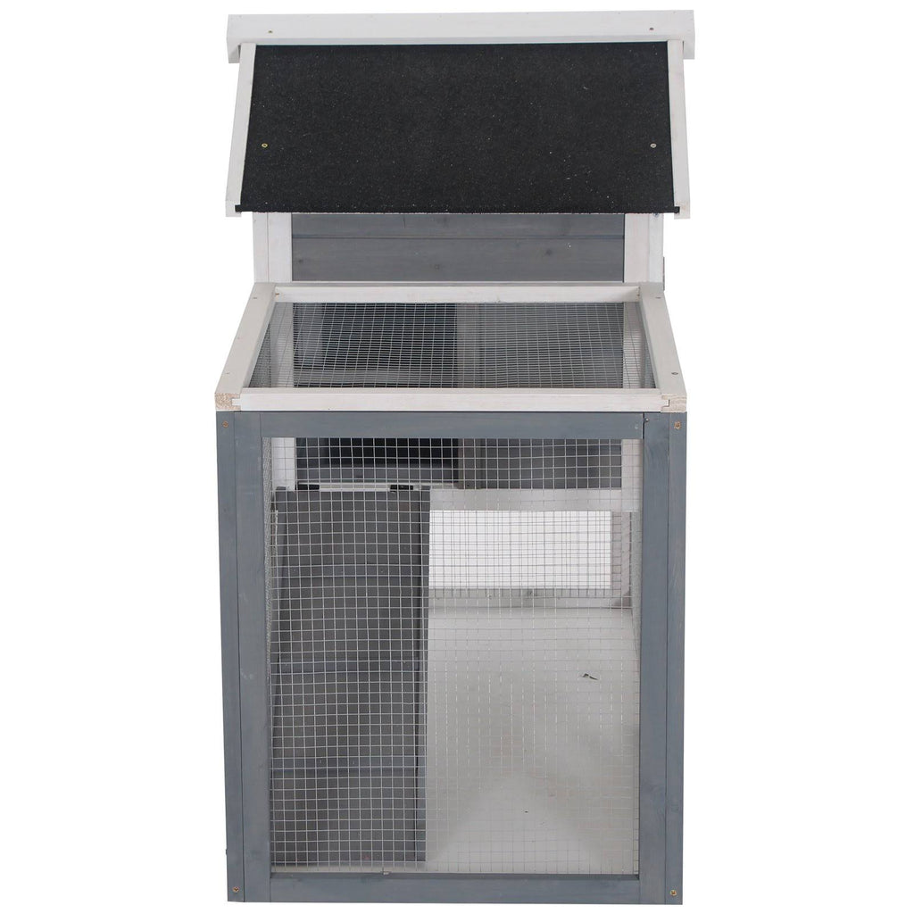Outdoor Wooden Rabbit Hutch with Run F155308