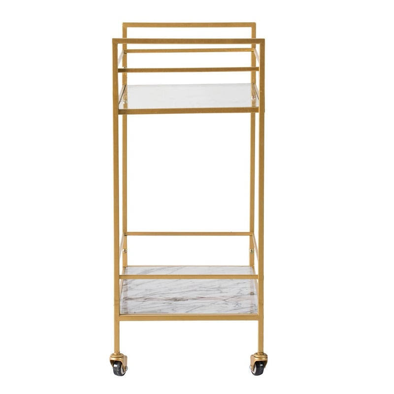 Polished Gold Iron Cart R171