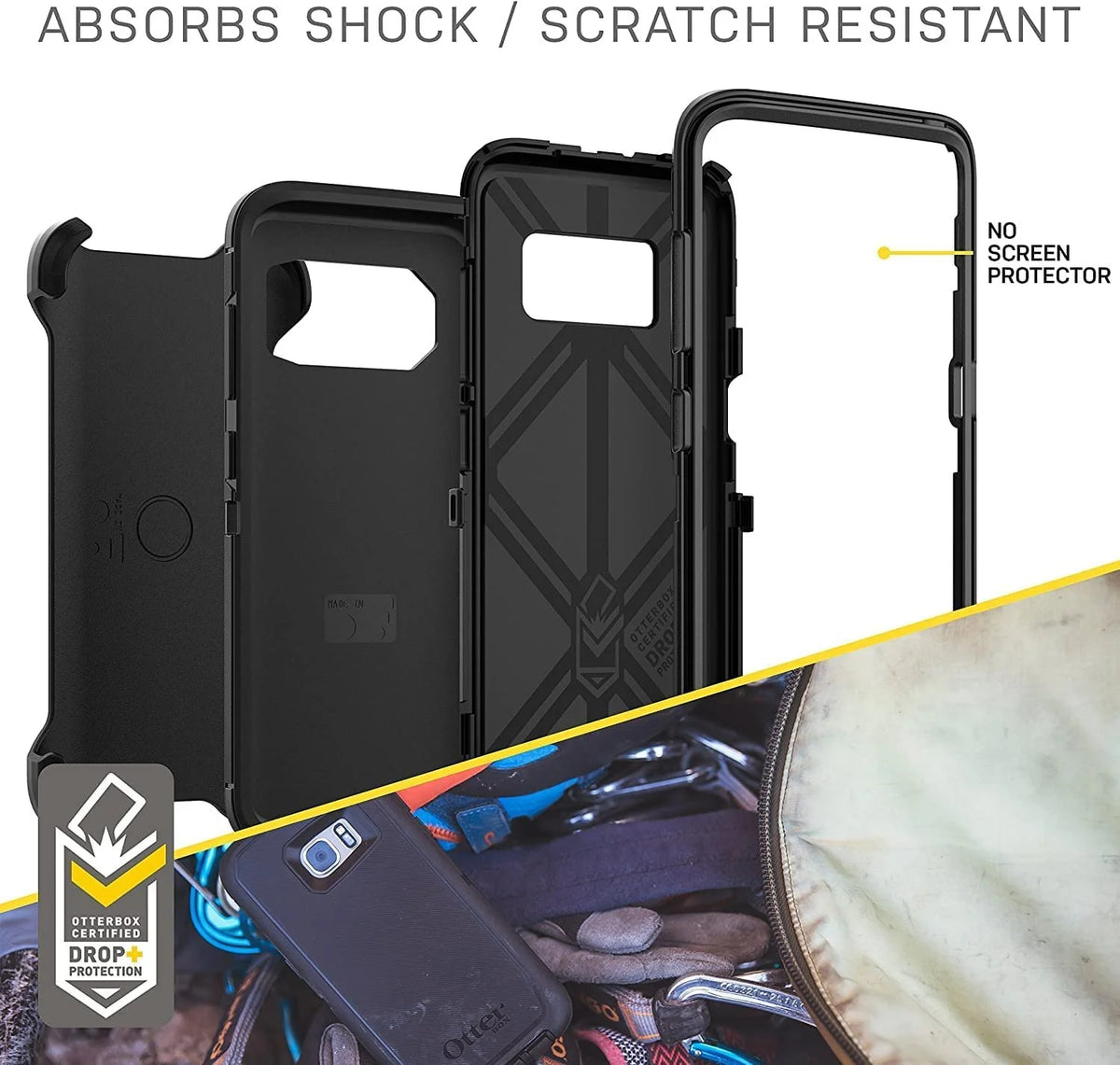 Screenless Edition Case for Samsung Galaxy S8 with Holster Clip B761