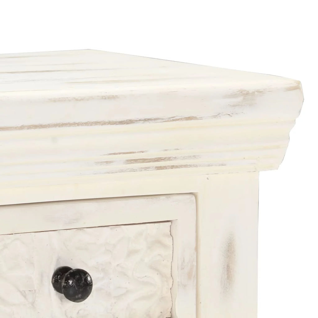Mango Wood Storage Cabinet with 2 Drawers and 2 Doors Y681