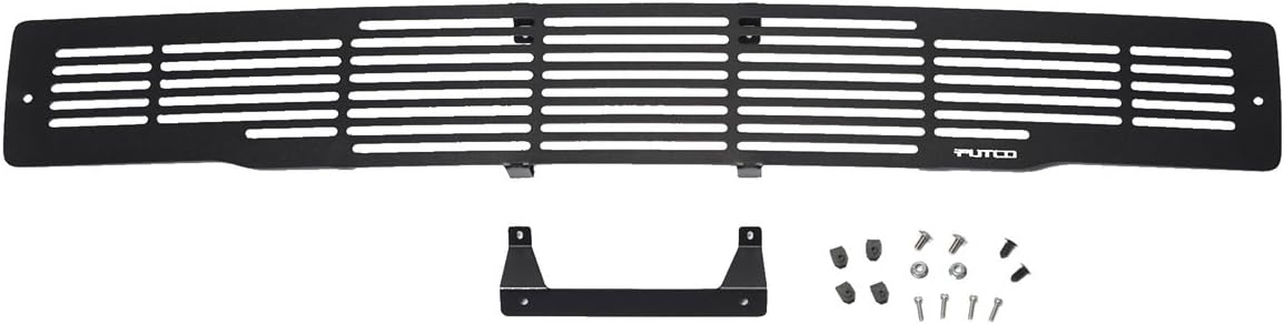 Black Stainless Steel Bar Style Bumper Grille L519