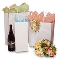 White and Kraft Paper Bags, 250, 13 inch Gusset 7 inch O338