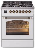 White Dual Fuel Natural Gas Range R3557