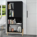 Black Geometric Bookcase A459
