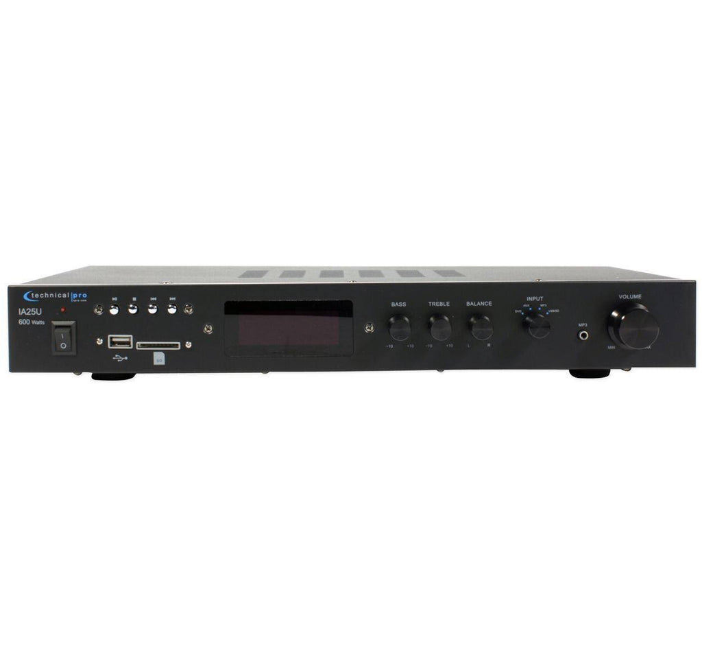 600 Watt Power Amplifier with USB and SD Card Inputs Y7287