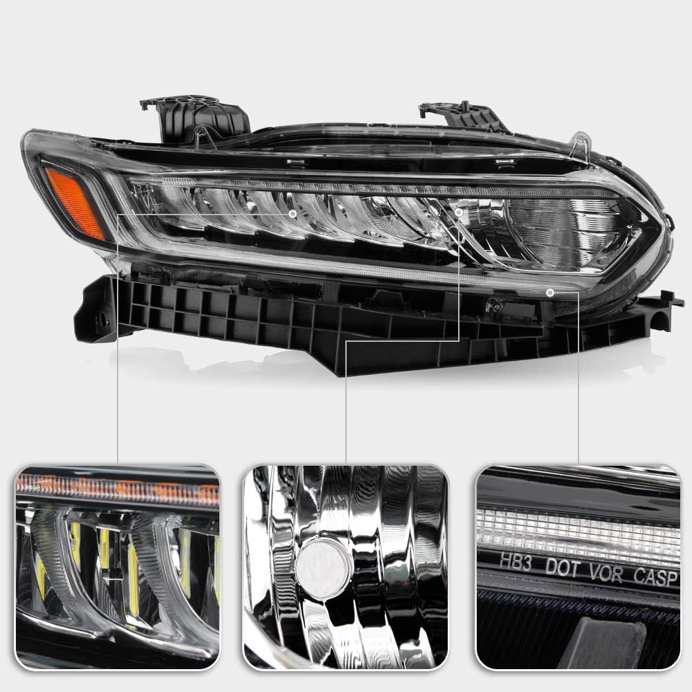 LED DRL Projector Headlight Headlamp Assembly Passenger Side K24484