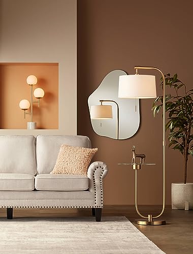 30" Tall Gold Marble Metal 3-Light Table Lamp C71358