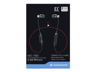 Black/Red Wireless In-Ear Headphones D3244