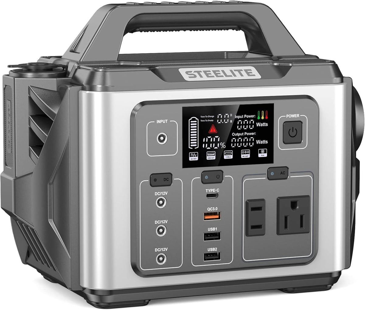 300W Portable Power Station with 110V AC Outlet Y578379
