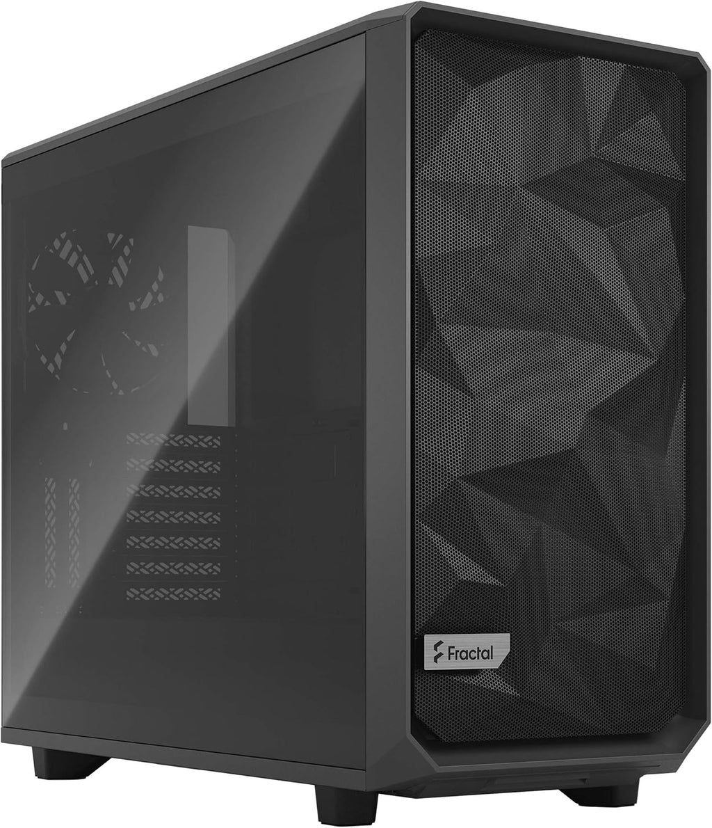 Black ATX Mid Tower Computer Case with Tempered Glass Window Z304143