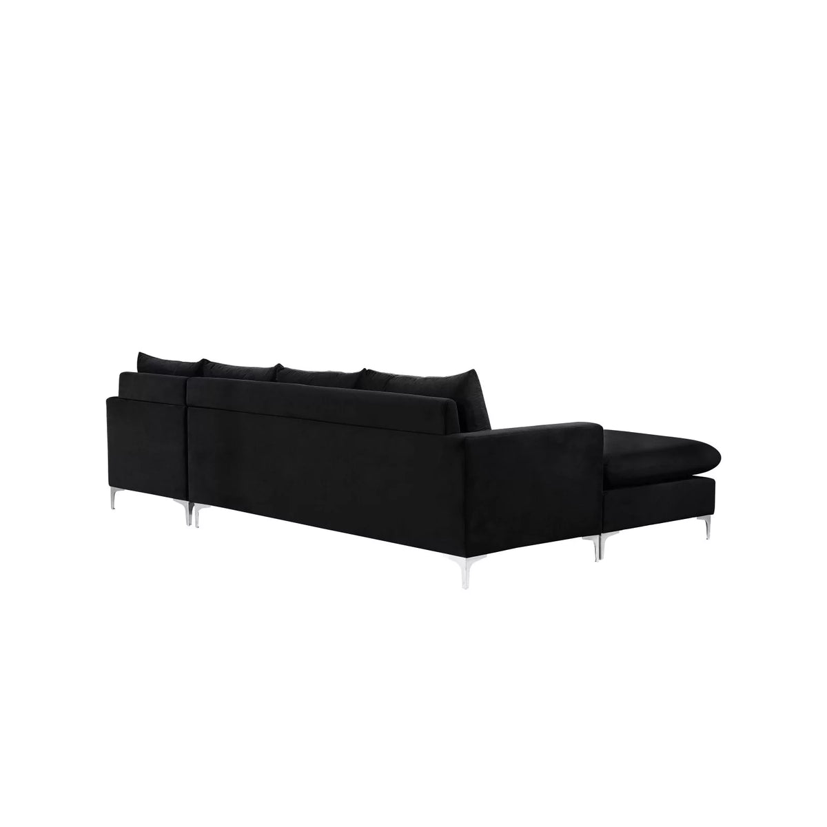 Black Velvet Reversible Sectional X23974