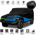 Waterproof Car Covers for Jeep Wrangler 4 Doors 190T Pack of 2 E20060