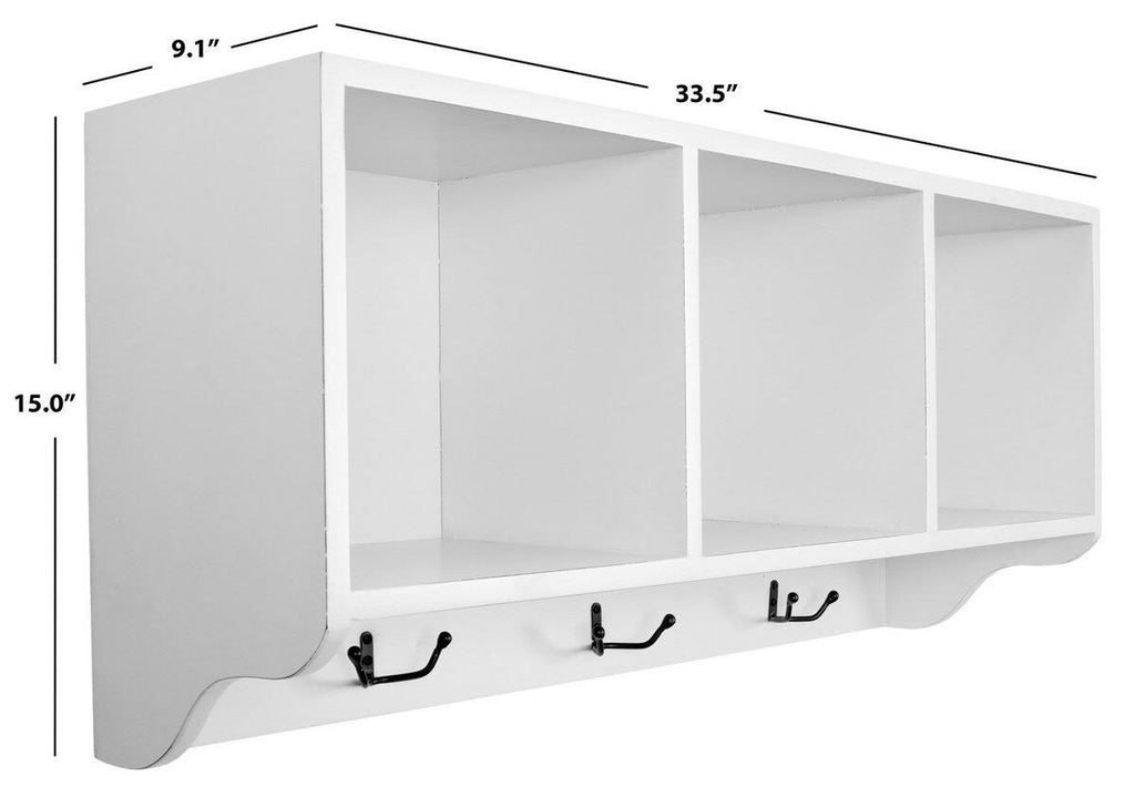 Red/ White Wall Shelf L5081