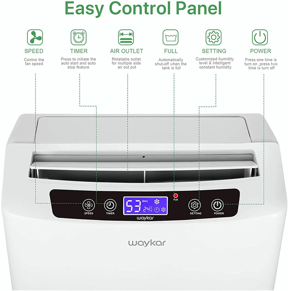 34 Pints Dehumidifier with Drain Hose K426550