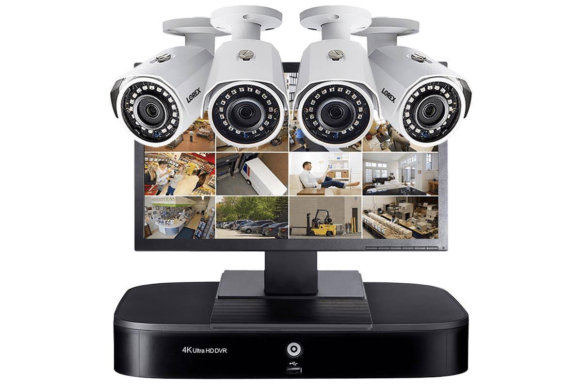 1080p 4 Camera 8 Channel 2 TB MPX DVR Security Surveillance Camera System E41743