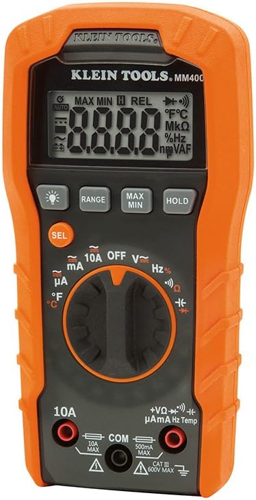 Digital Multimeter, Auto-Ranging, 600V, Pack of 2 B18728