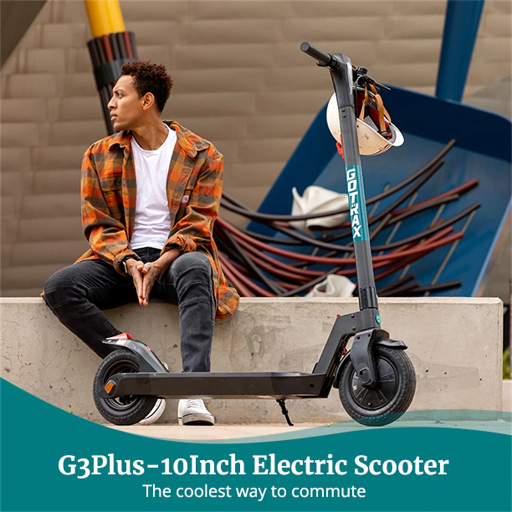 Gray 300W 10" Tire Foldable Electric Scooter Z748