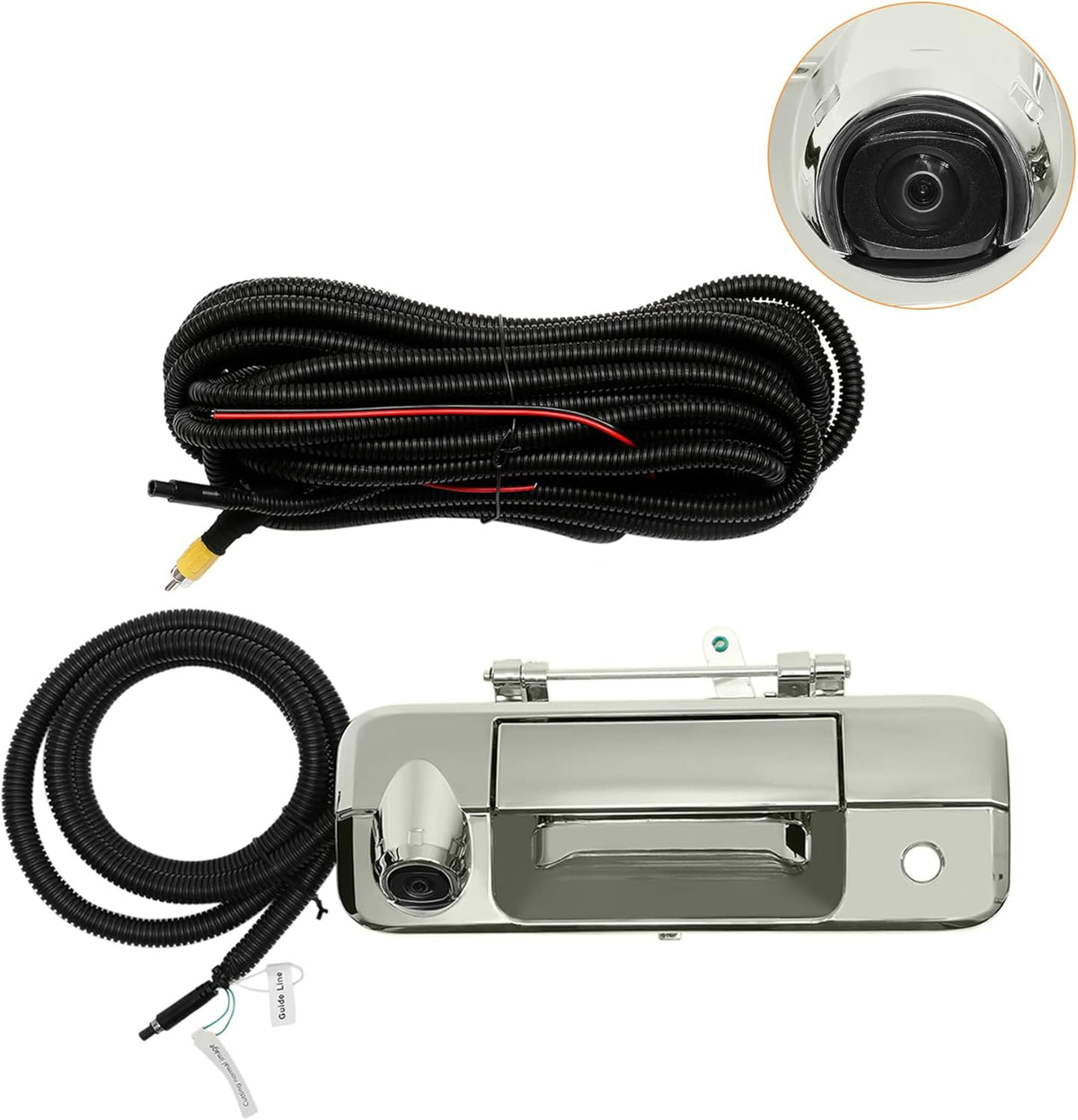 Chrome Backup Camera Tailgate Door Handle with Key-Hole for Toyota Tundra S83388