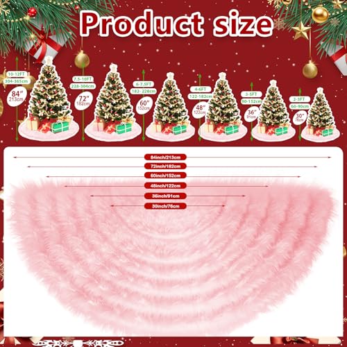 36 inch White Plush Velvet Tree Skirt O484