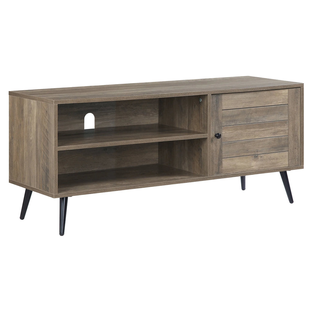 Rustic Oak Black TV Stand C109