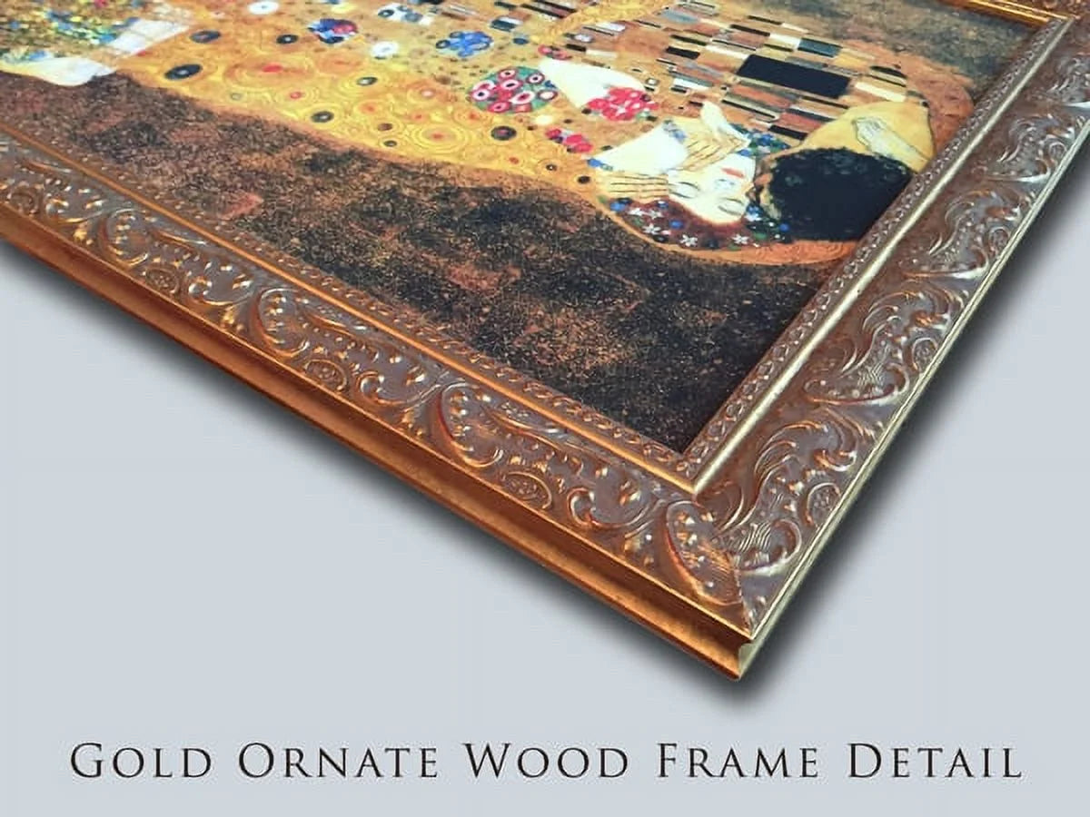24x18 Gold Ornate Wood Framed Canvas Art A4296