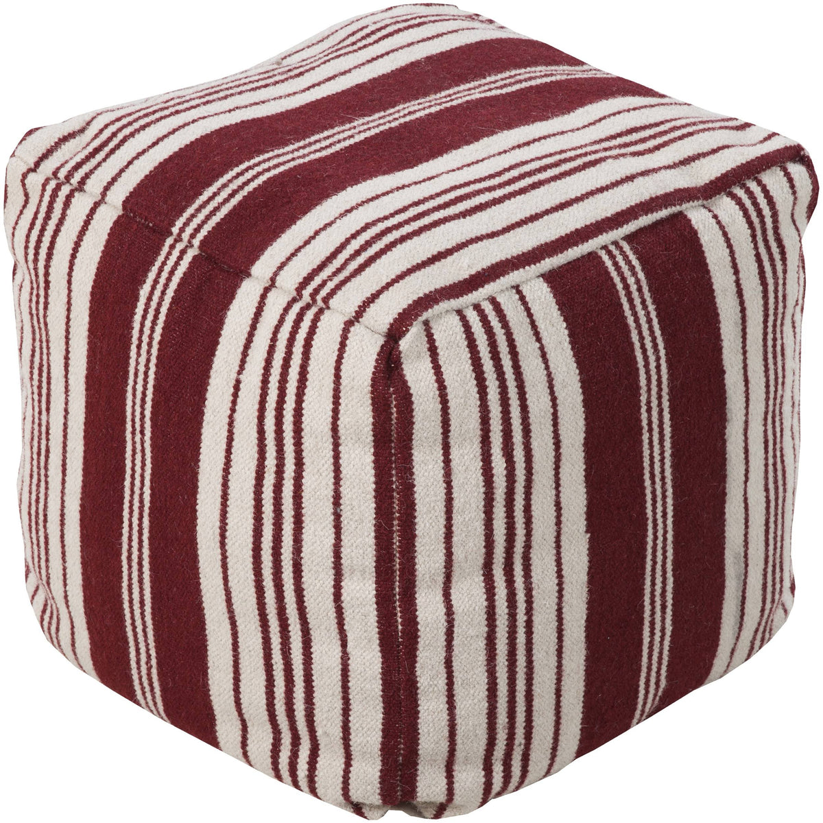 Carnelian Wool Pouf Z324043