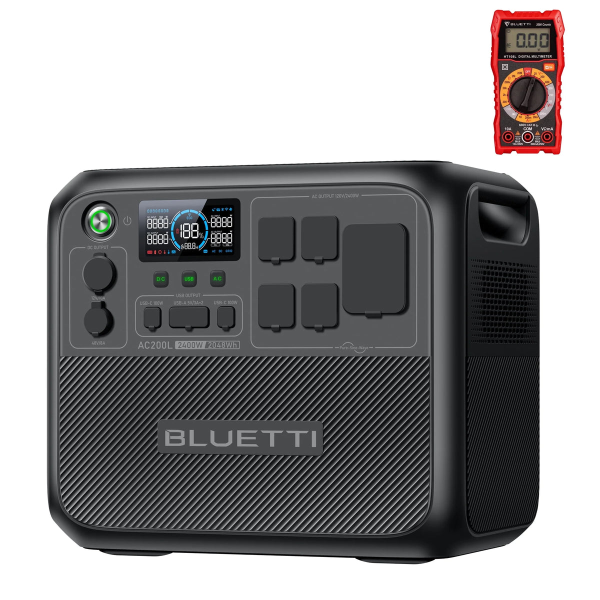 2048Wh 2400W Portable Generator R3812