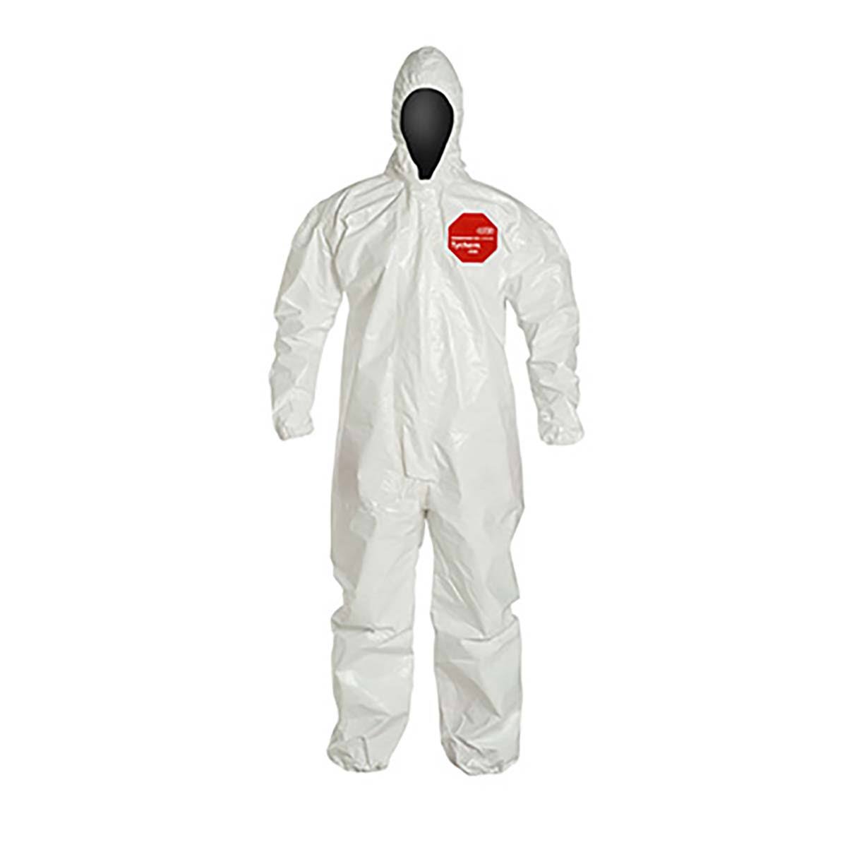 Coverall with Zipper Front, Hood, Elastic Wrist and Ankle E8082
