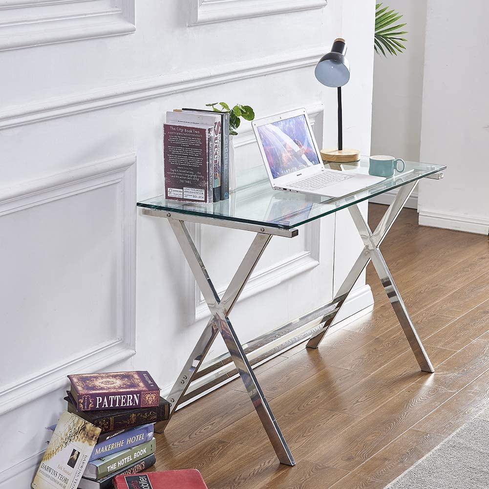 Tempered Glass Computer Desk V5319