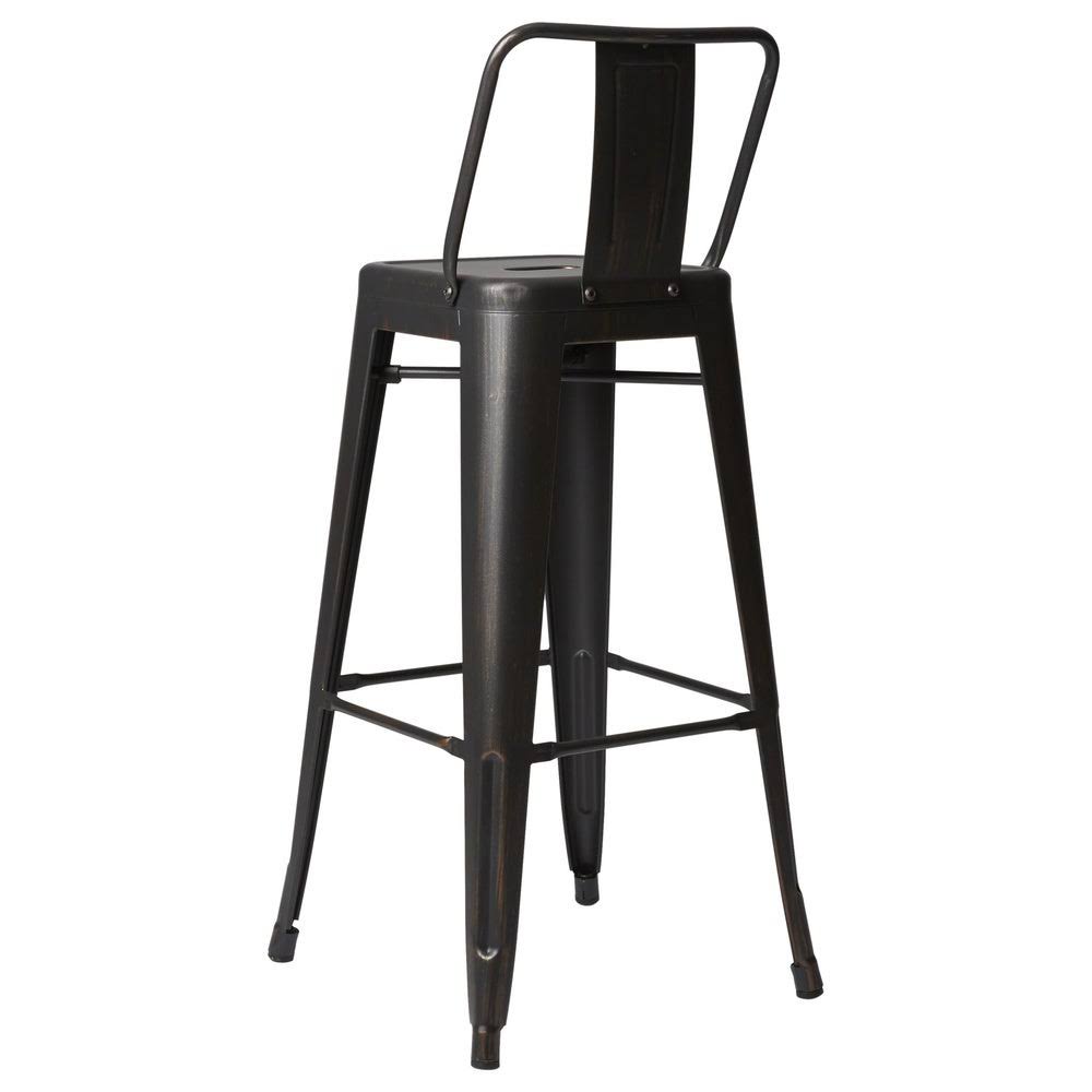 Black Steel Bar Stool (Set of 2) U6510