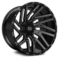 Milled Gloss Black Wheel N350