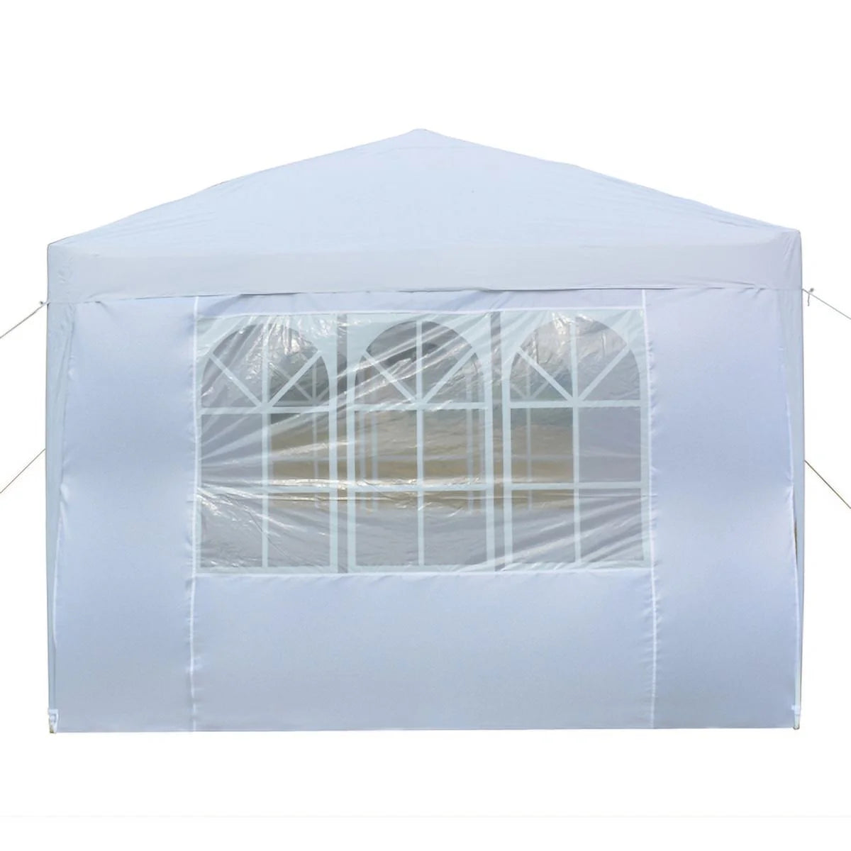 3 x 3m Two Doors Two Windows Waterproof Folding Tent White D835