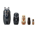 5Pcs Russian Matryoshka Doll Toy Nesting Doll Handmade Craft I287