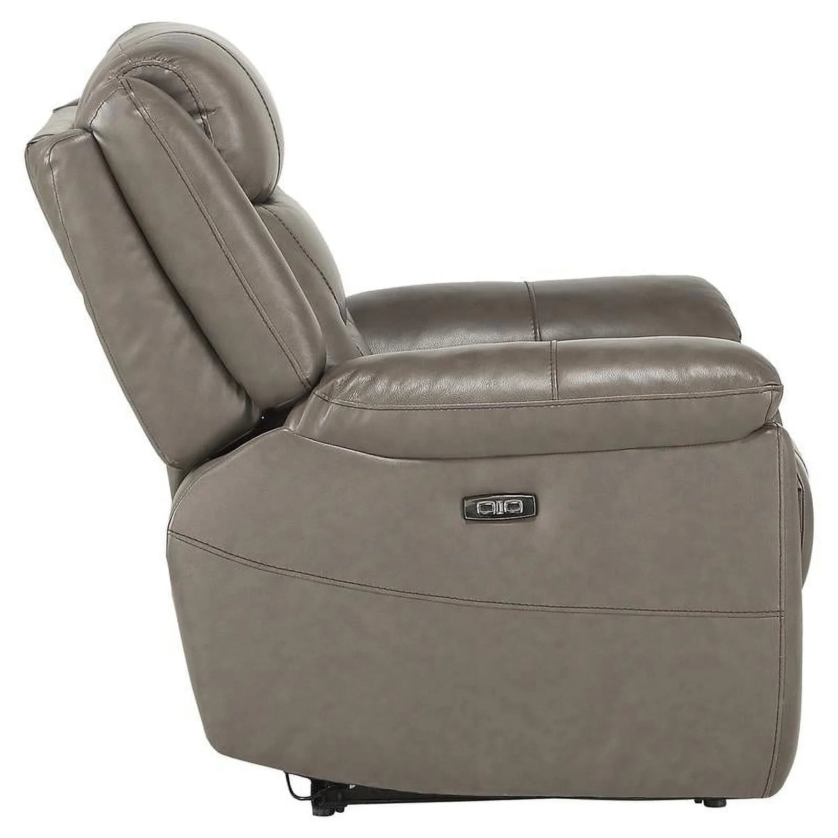 Brown Top Grain Leather Power Reclining Chair W53603