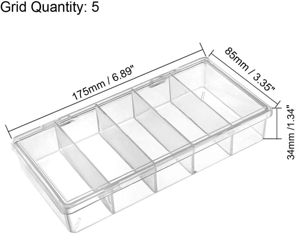 Component Storage Box 5 Grids Electronic Component Containers K39631
