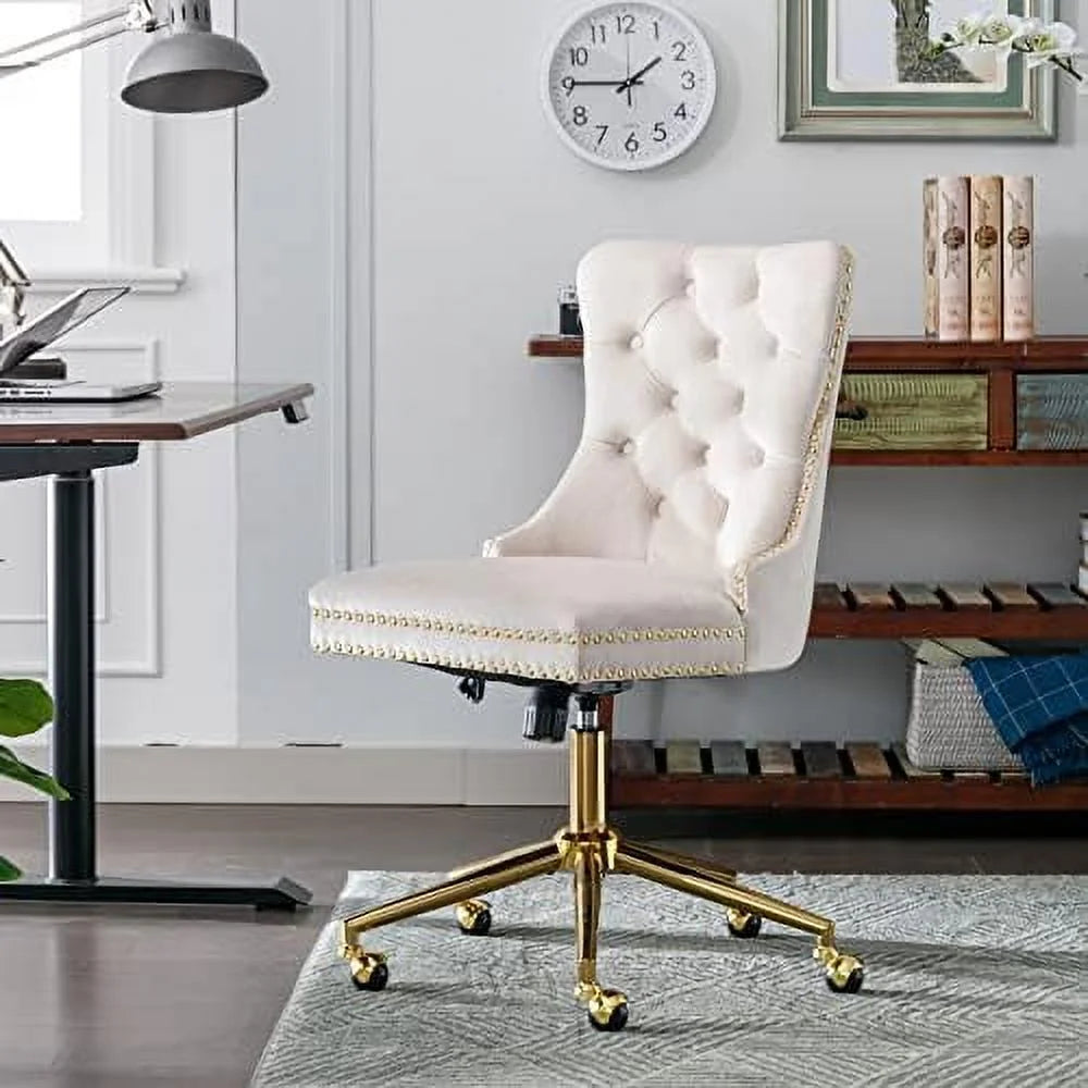 Velvet Ergonomic Office Chair with Wheels K4646