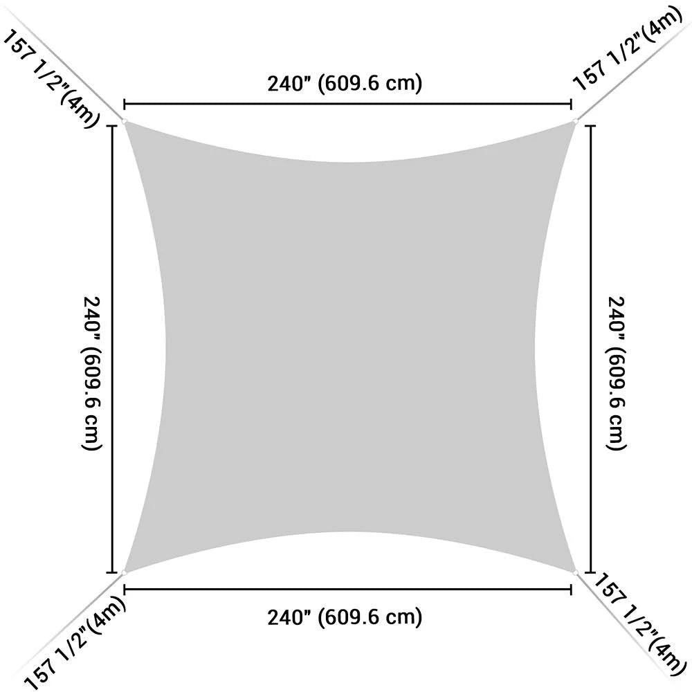 Blue 20ft Sun Sail Shade Canopy M317